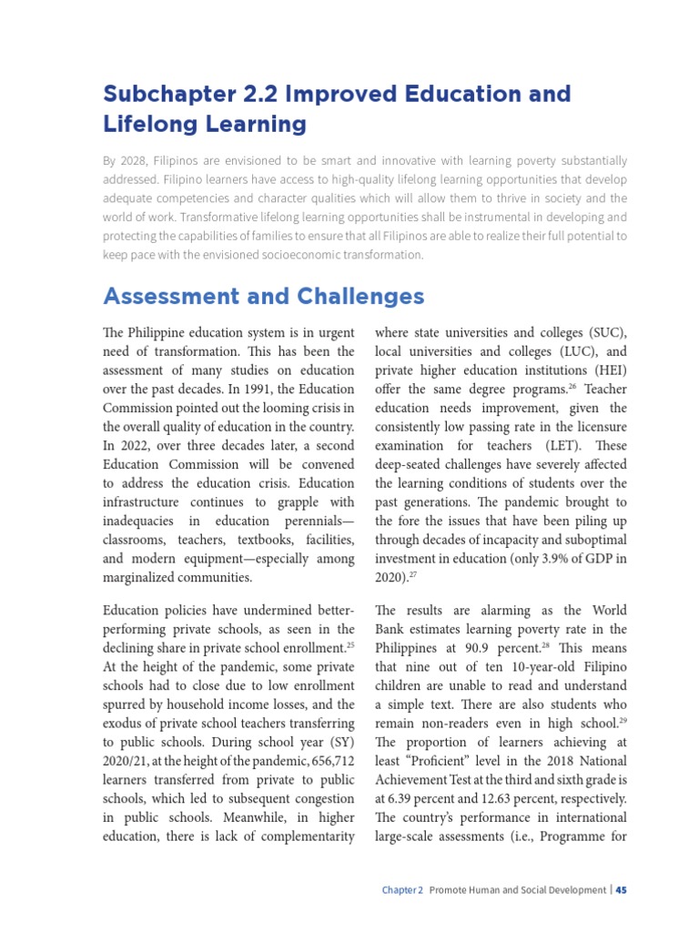Transforming Education in the Philippines | PDF | Vocational Education ...