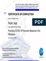 Certificate of Completion Llego