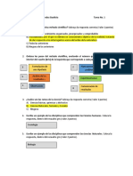 Método científico y ramas de la ciencia Tarea 1