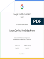 Google Educator Level 1 Certificate