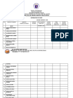 SJDMHS Rizal Section Distribution Cards