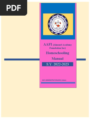 AAFI Homeschooling Manual S.Y. 2022 - 2023
