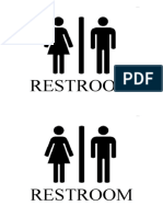 Restroom Signage