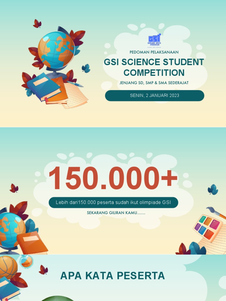 Pedoman GSI Science Student Competition | PDF