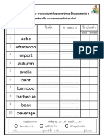 ป.4 บัญชีคำพื้นฐานภาษาอังกฤษ