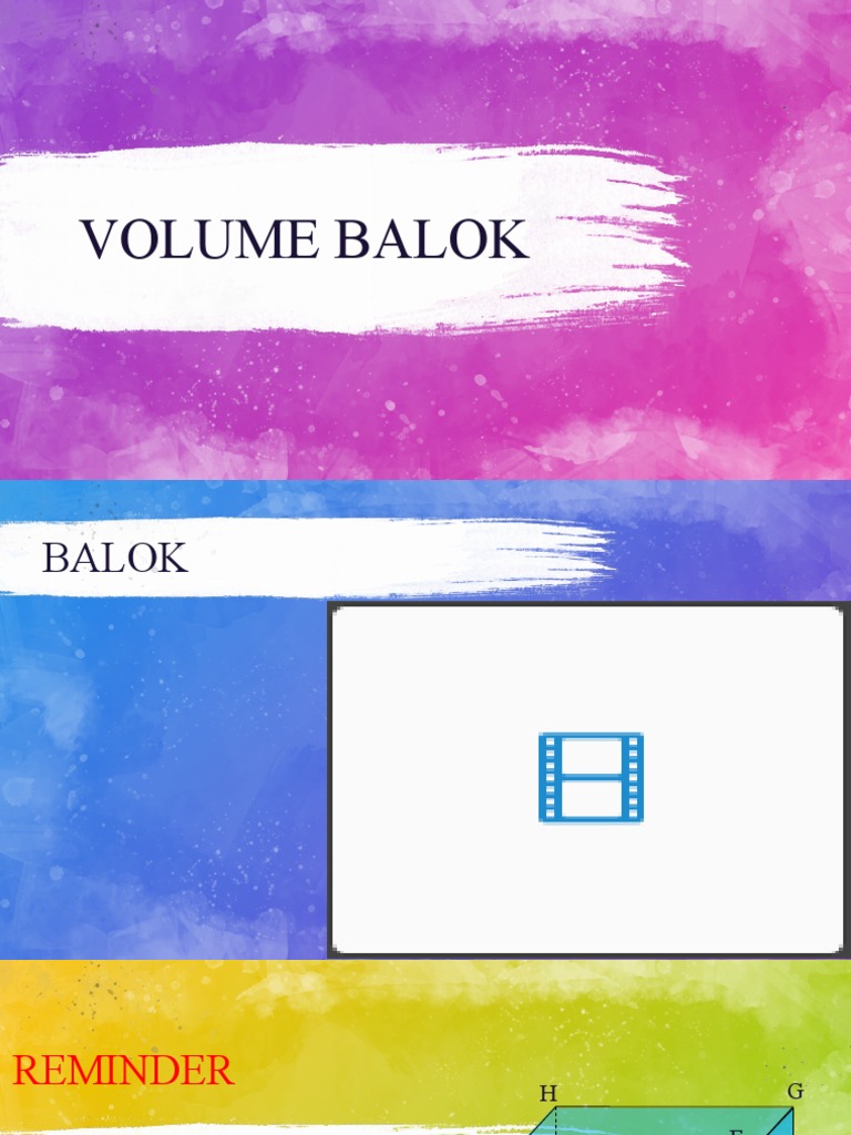 Rumus dan Contoh Volume Balok | PDF