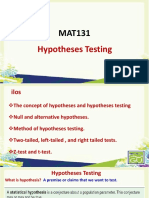 Hypotheses Testingi
