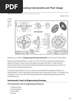 Engineering Drawing Instruments and Their Usage