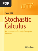 Stochastic Calculus An Introduction Through Theory and Exercises