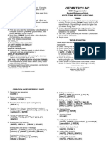 Magnet G 857 Magnetometer Pocket Reference Guide