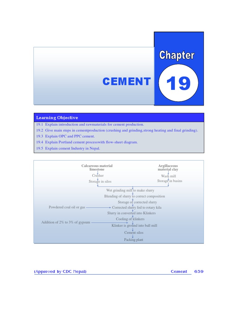 Cement Production Process Overview | PDF | Cement | Concrete