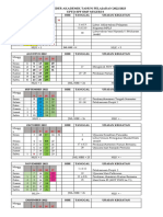 Kalender Akademik Tahun Pelajaran 2022