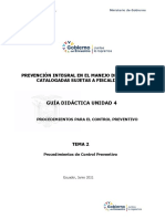 Guía didáctica Unidad 4 - Tema 2 Procedimientos de control (junio 2021)