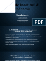 Periode Konstitusi Di Indonesia