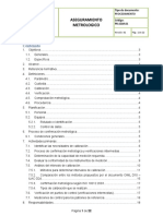 PR-SGM-01 Aseguramiento Metrologico