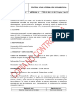 Control documental clave ISO