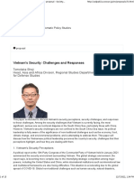 Vietnam's Security Challenges and Responses - Proposal - Society of Security and Diplomatic Policy Studies