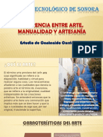 Concepto de Arte, Artesanía y Manualidad