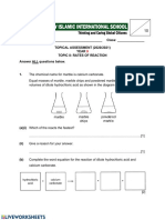 Rates of Reaction Assessment