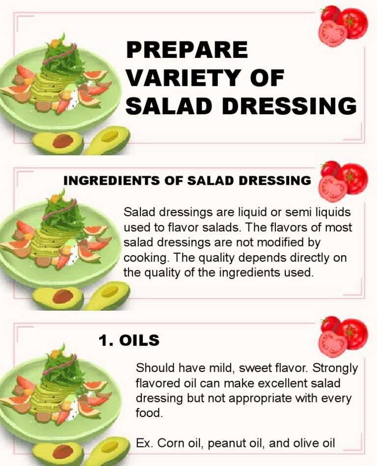T.l.e9 T6 Ingredients of Salad Dressing PDF