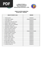 DepEd School Form 9 (SF9) Template | PDF