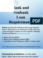 Bank and Nonbank Requirements