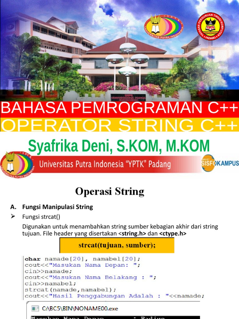 Fungsi Manipulasi String di C++ | PDF