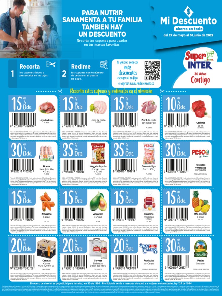 Cupones de Descuento del 13/05 al 01/06 | PDF | Cupón | Alimentos