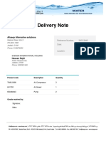 Delivery Note Asfan SP