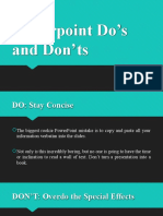Do's and Don'ts in Making