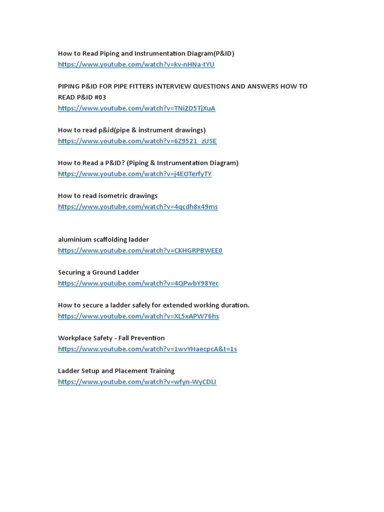 How To Read P&id (Pipe & Instrument Drawings) PDF