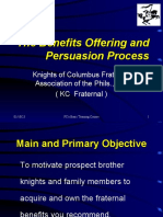The Benefits Offering and Persuasion Process - An Overview