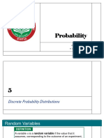 Probability Distribution and Random Variables