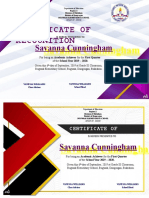 Certificate Lay Out Editable Savanna Cunningham