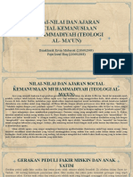 Kelompok 8 AIK - NILAI-NILAI DAN AJARAN SOCIAL KEMANUSIAAN MUHAMMADIYAH (TEOLOGI AL - MA'UN)