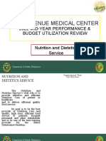 Nutrition and Dietetics Service MID-YEAR UPDATES TEMPLATE