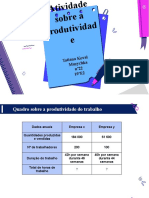 Atividade Sobre A Produtividade