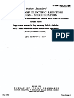 Flameproof Electric Lighting Fittings-Specification: Indian Standard