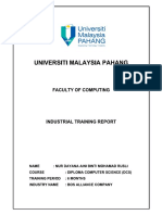 CC20096 - Final Report Industrial Training