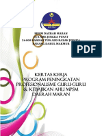 Kertas Kerja Program Penigkatan Profesionalisme MPSM Maran