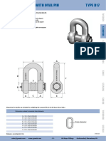 Oval Pin Shackle for Mooring Applications