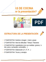 Estructura receta