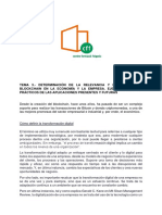 Tema 3. Determinación de La Relevancia y Disrupción Del Blockchain en La Economía y en La Empresa