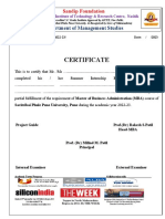 College Certificate For SIP