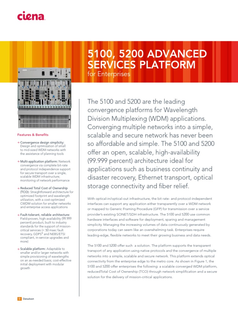 5100 5200 For Enterprises DS | PDF | Wavelength Division Multiplexing ...