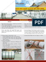 Guidelines For Storage and Usage of Hoa Sen Steel Sheet
