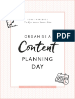 Content Planning Day Bonus Workbook