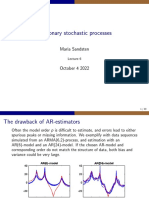 Stationary Stochastic Processes: Maria Sandsten