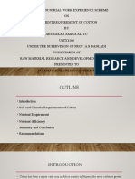 Nutrient Requirement of Cotton in Nigeria