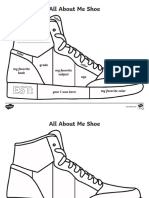 All-About-Me-Shoe-Us - English Colour Draw Esl Classroom Worksheet